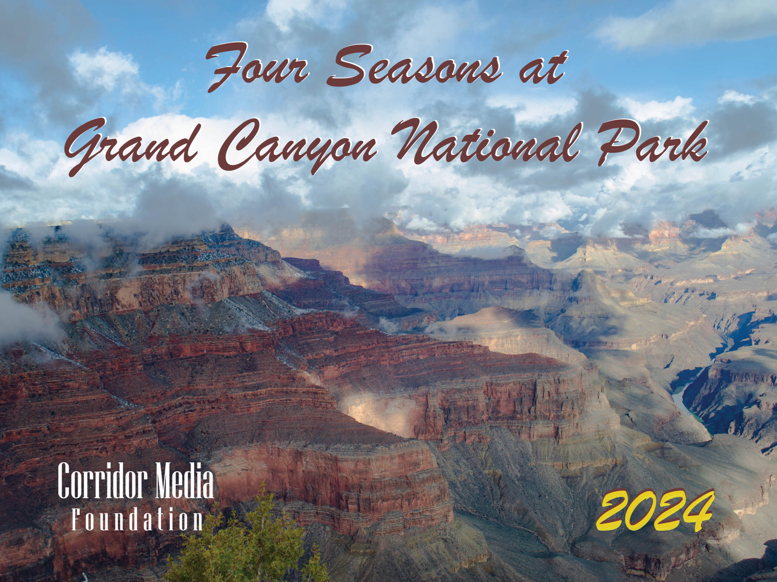 4 Seasons At The Grand Canyon 2024 Calendar Corridor Media Foundation   IDML Calendar 12x9 Template 4 2024 9.4.2023 Scaled 